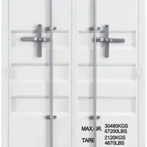 Acme Cargo Wardrobe (Double Door) in White