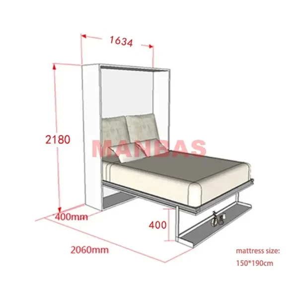 Manbas Electric Sofa Murphy Bed - Image 9