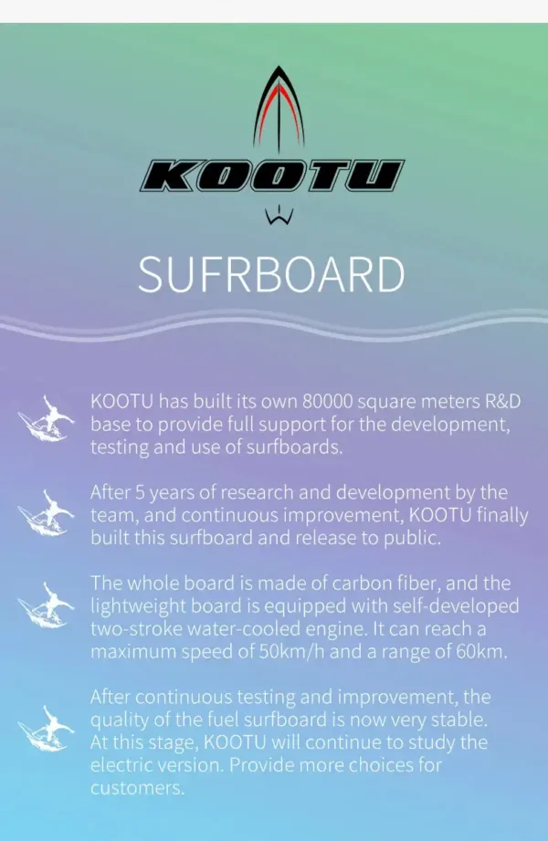 KOOTU Full Carbon Surfboard KTCE0038 - Image 7